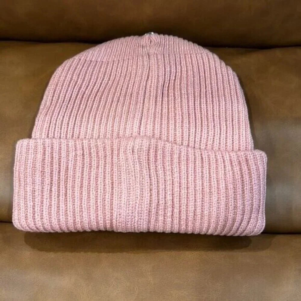 Chrome Hearts Pink Cross Patch Beanie Hat - Picture 2 of 2